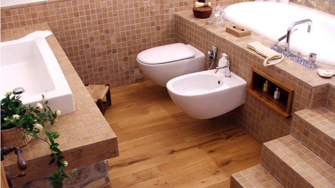 Parquet bagno Arredamento camera da letto con parquet
